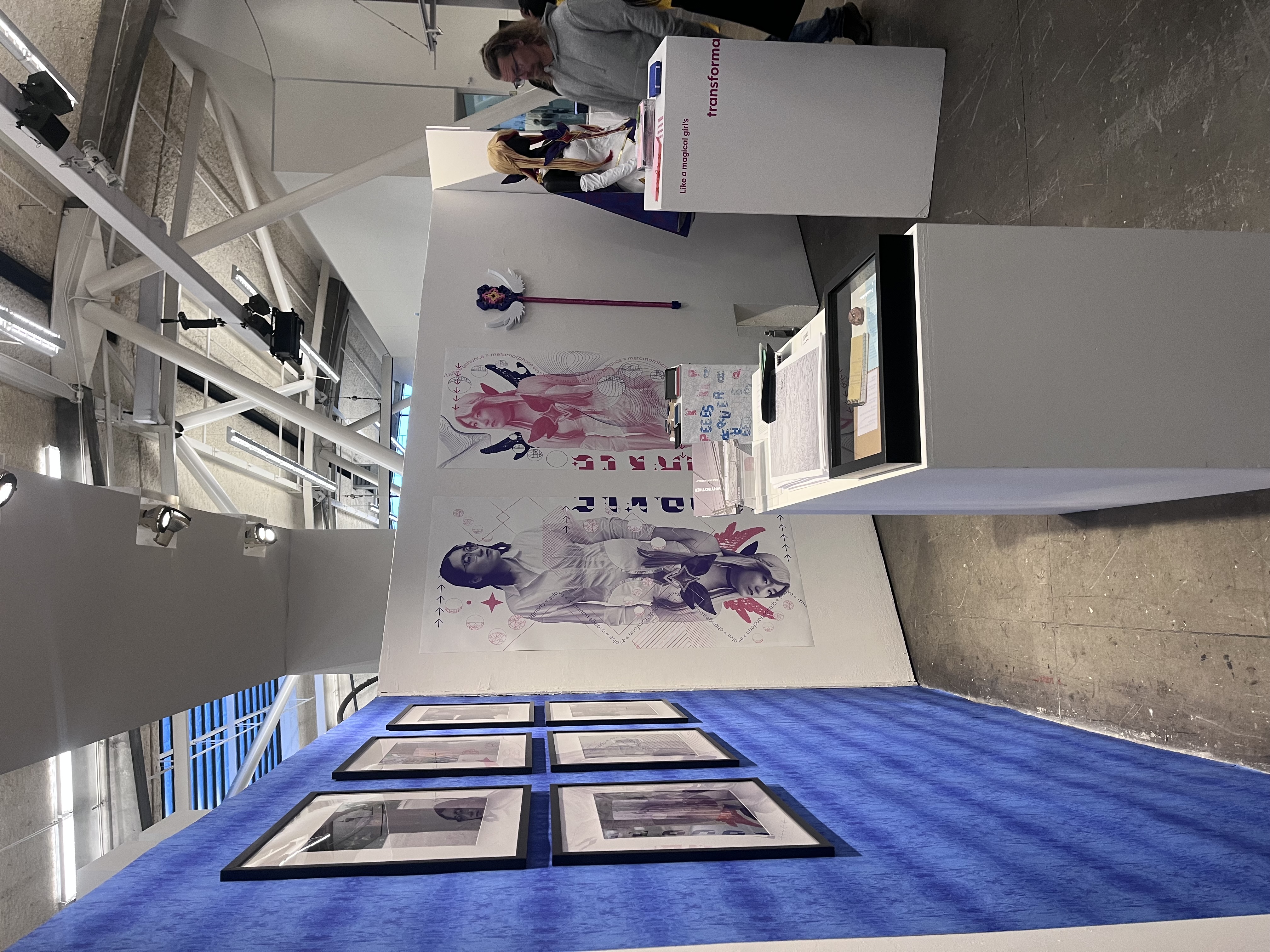 Student thesis work on display at the MFA Design: Silver Linings exhibition, Spring 2025.